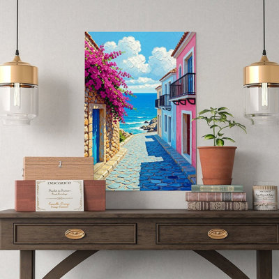 Canvas Wall Art San Juan Art Print, Puerto Rico Wall Decor-2 Vintage Poster Print Home Decor