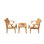 Malvina Outdoor 3 - Piece Teak Bistro Set