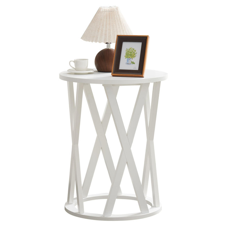  Table d'appoint Emma, Blanc