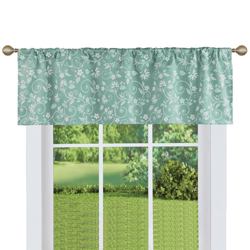 Rideau simple en microfibre Dinara, Sauge