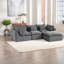 Canapé d'angle modulaire Cloud en tissu de coton, 102,3 pouces, pour salon