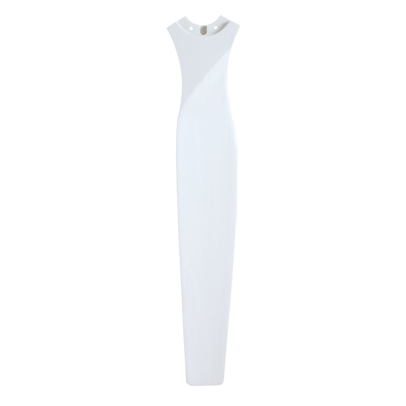 Spitfire DC Custom 72 inch Indoor/Outdoor Ceiling Fan Blades - Matte White, Matte White, 1.5" H x 6.23" W x 35.16" D