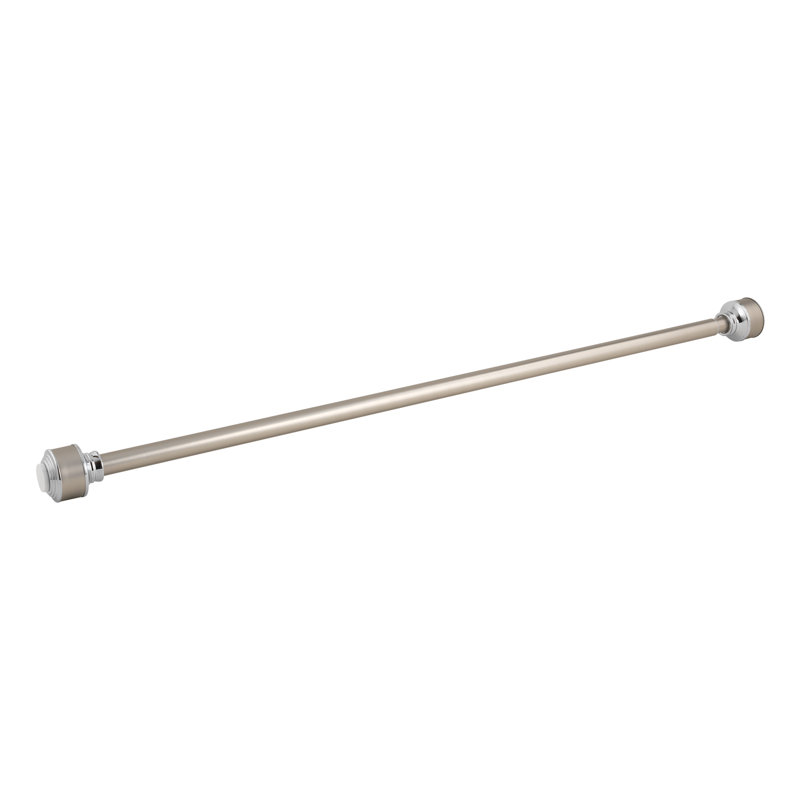3'' Straight Shower Curtain Rod, Brushed Nickle