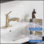 Robinet de lavabo de salle de bain avec douchette extractible, robinet de lavabo de salle de bain moderne à poignée simple avec bouchon de bonde escamotable et plaque de pont-119318281