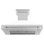 Hotte de cuisine en acier inoxydable ZLINE de 48 po avec poignée en acier inoxydable ZLINE