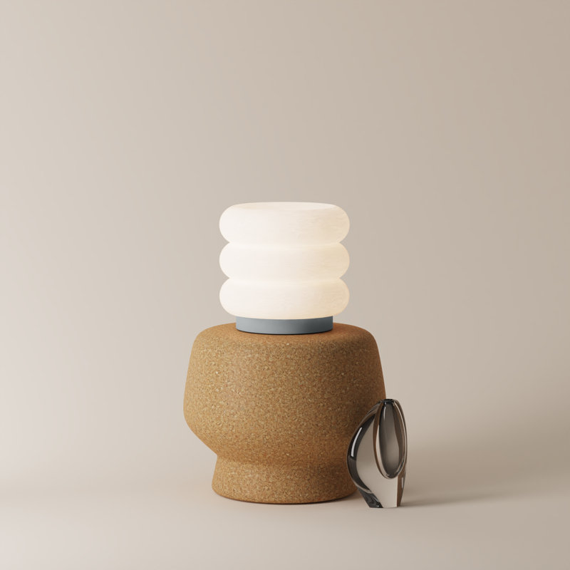 Argizari Table Light, Sand, 9.5" H x 10" W x 10" D