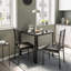 Dorrien Square Glass Top Dining Table with Iron Base-943646246