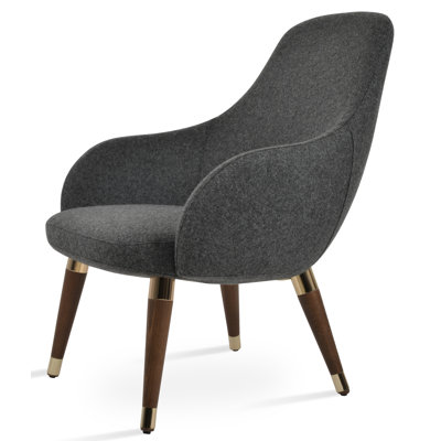 Fauteuil Gazel en bois de laine