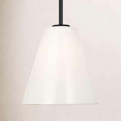 Hayden Dimmable Glass Cone Single Pendant Light