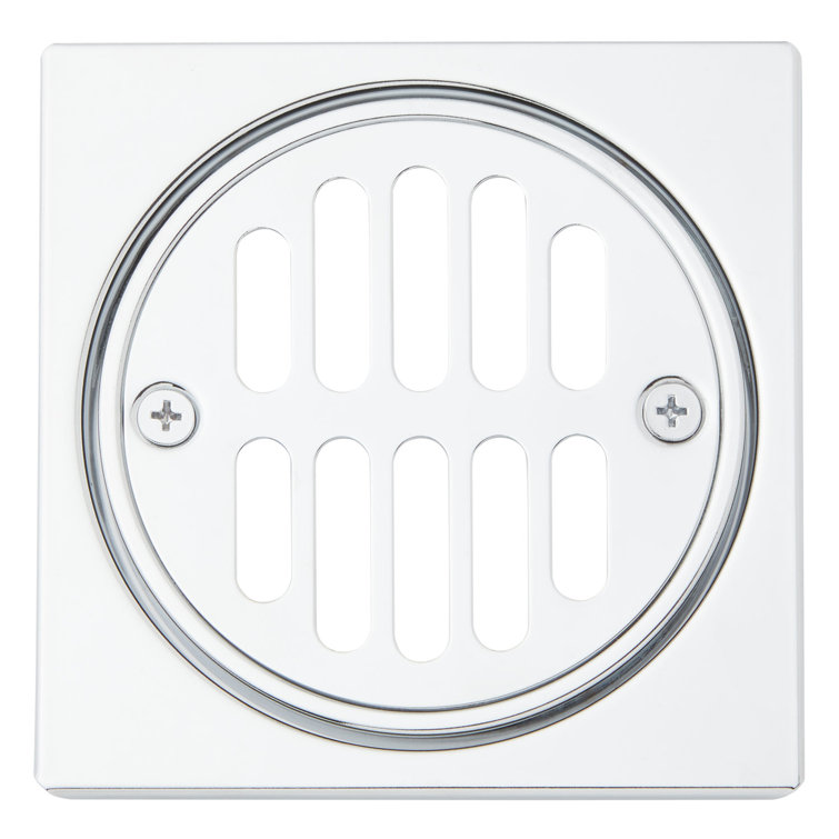 Square Shower Drain Cover with Round Strainer