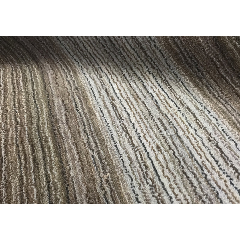 Wool Striped Area Rug