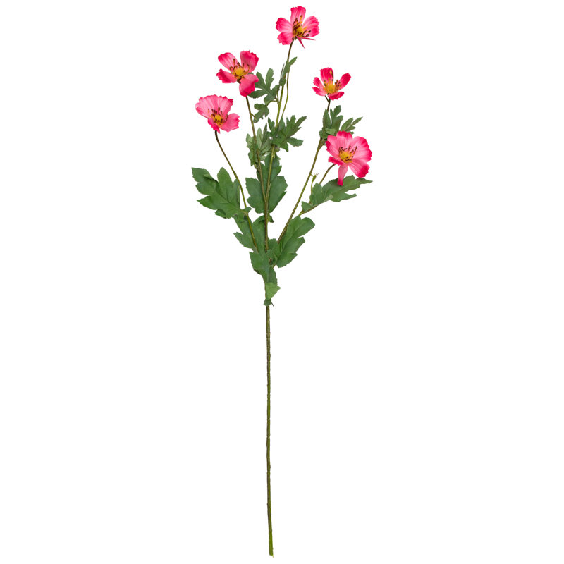 Sprays floraux artificiels Cosmos - 31 po - rose vif - ensemble de 6
