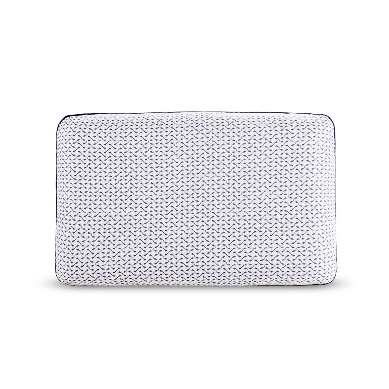 Queen White Gel Memory Foam Pillow with Soft Cover