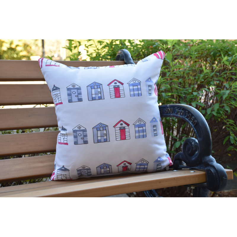 Housse de coussin d'extérieur carré Nantucket, 20 po x 20 po, Ivoire