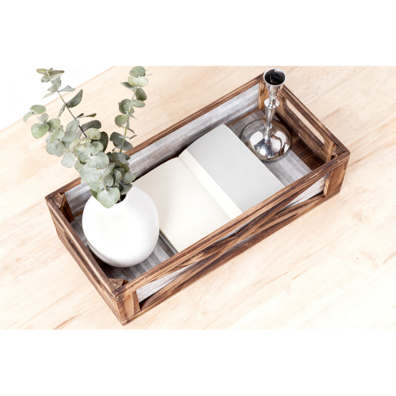 Organisateur de salle de bain Farmhouse, Brun