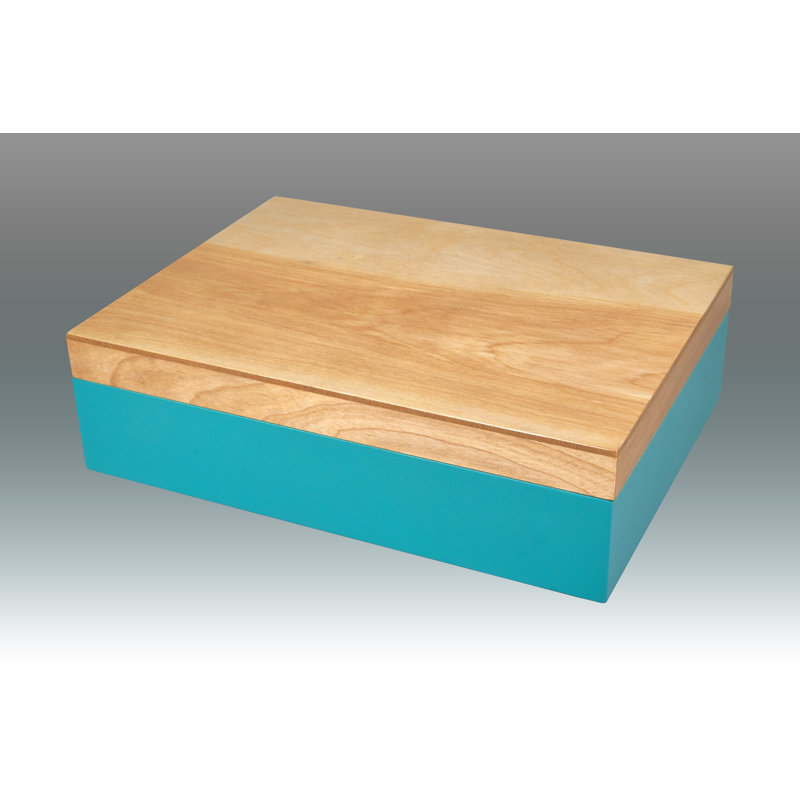 Solid Wood Decorative Box, Blue