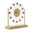 Horloge murale Cole et gris en métal avec accents en bois-97767504