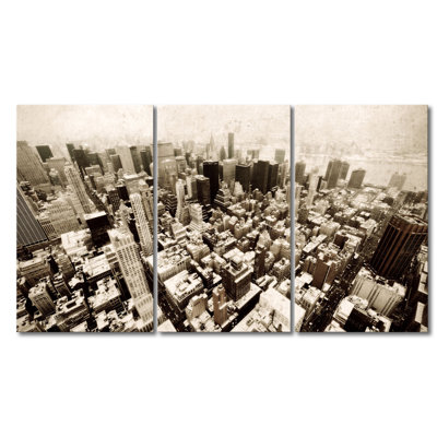 3 Piece No Frame Print on Canvas