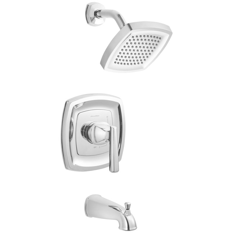 Robinet de baignoire et douche thermostatique Edgemere, Chrome