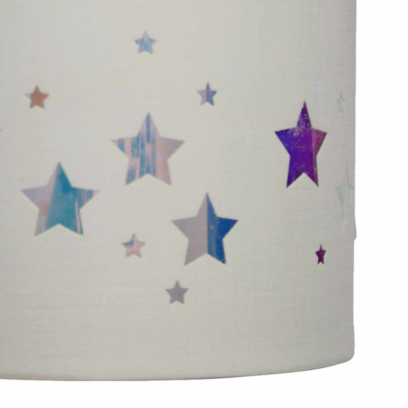 Aydriana 20cm H Cotton Drum Pendant Shade ( Uno ) in White