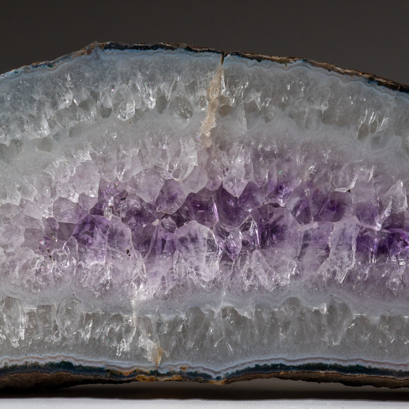 Véritable tranche de géode améthyste de l'Uranda (3 lb)
