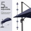 Sharis 108'' Cantilever Navy Umbrella-591464419