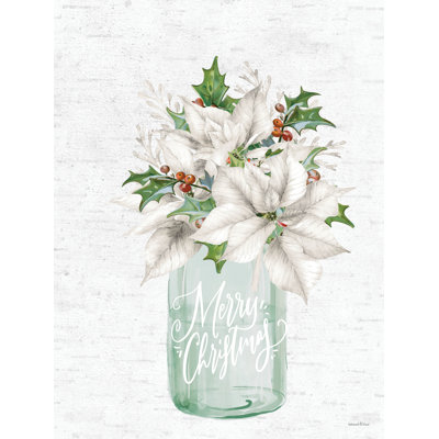 Joyeux Noël poinsettia par lettré et doublé