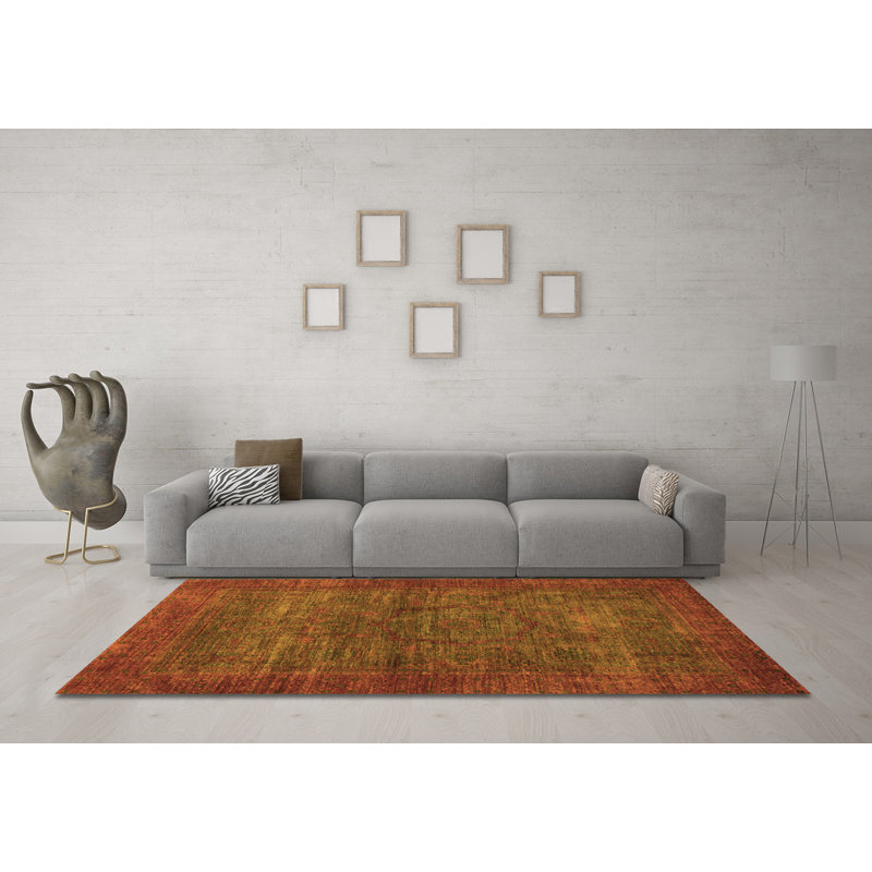 Mayreli Performance Oriental Indoor Rug, Square 7'