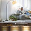 Lampe sur pied arquée 70,98 po Hicksley-1275399254