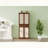 4 Door Storage Cabinet with Rattan Accents