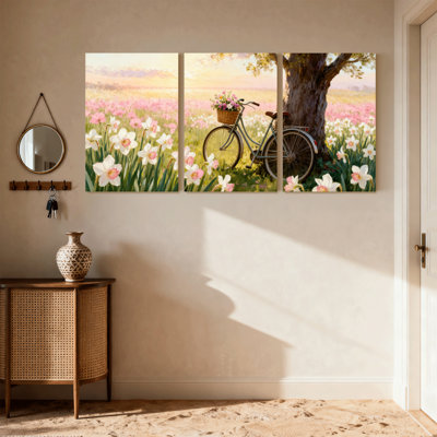 Ensemble de 3 reproductions d'art sur toile