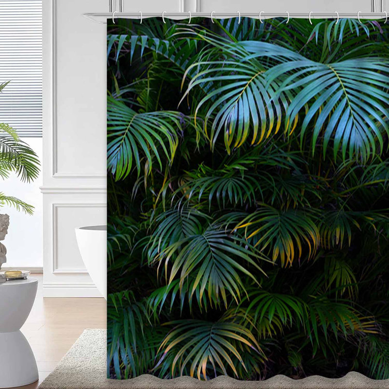 Rideau de douche Palm Tree, L 72 po x l 72 po