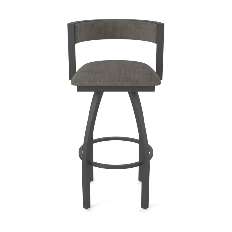 Tabouret Artémis, Tabouret de bar (siège d'une hauteur de 30 po), Étain, Tissu - graphique calice