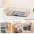 3 PCS 8.5 x 11 Plastic Storage Bins with Lids and Latches, Portable Project Case for Drawers