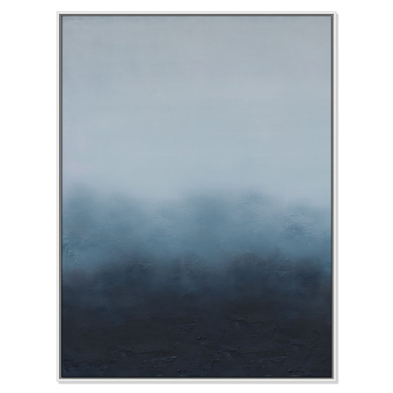 «Elemental II Print» par S.H. Khân, Flotteur blanc, 37.5' W x 49.5' H