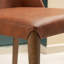 Chaise d’appoint rembourrée rouge brique Klein