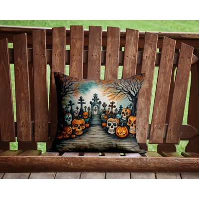 More Spooky Halloween Other/No Pattern Polyester Indoor/Outdoor Throw Pillow