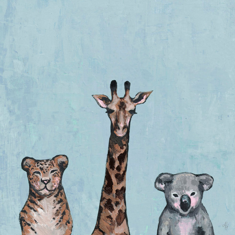 «Furry Trio II», reproduction sur toile tendue, H 48 po x l 48 po x P 1,5 po
