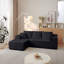 Canapé modulaire 104 po avec méridienne en L 104 po, canapé modulaire moderne avec assise profonde et sièges rembourrés-510393298