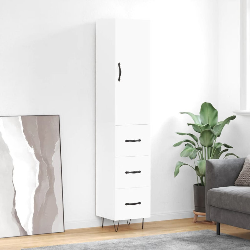 34.5cm Sideboard, White
