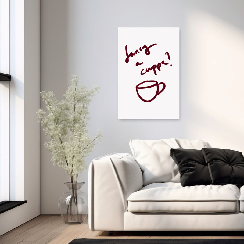 Art mural Fancy A Cuppa, 36" H x 24" W
