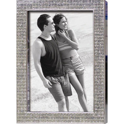 Chrome Metal Embossed Picture Frame