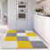 Myshaggy Collection Rugs Geometric Design in Yellow