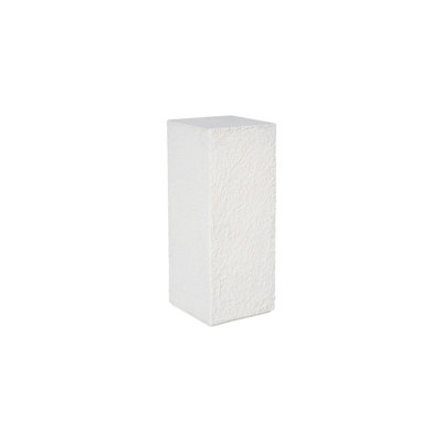 String Theory Pedestal, White Stone