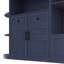 Armoire de vestibule antique de style divisé bleu, gauche et droite séparées ou ensemble, 5 armoires, 8 tablettes, surface lisse imperméable-872230423
