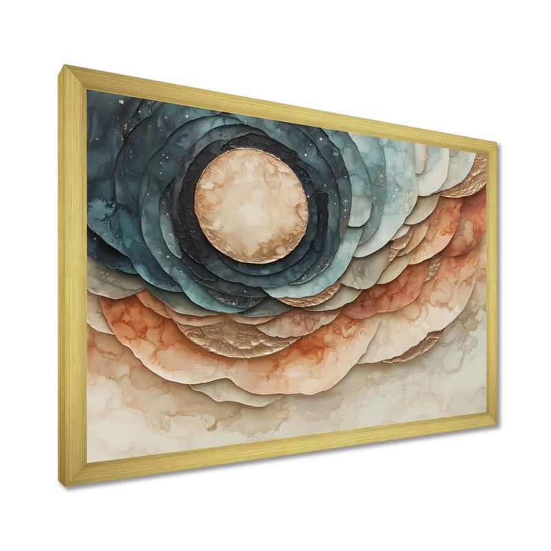 Mabery - Fantasy Wall Art, 24" H x 32" W, Single Picture Framed, Gold