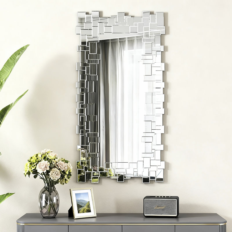 Miroir mural pleine grandeur en verre