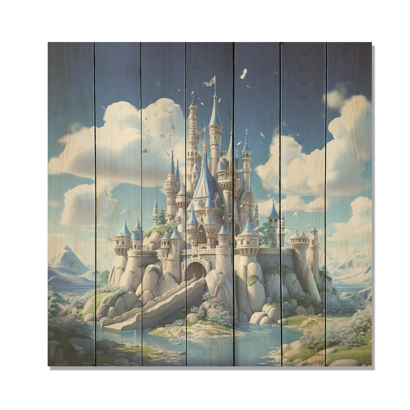 «Princess Magical Castle Dreams II - Châteaux sur bois», H 25 po x l 25 po