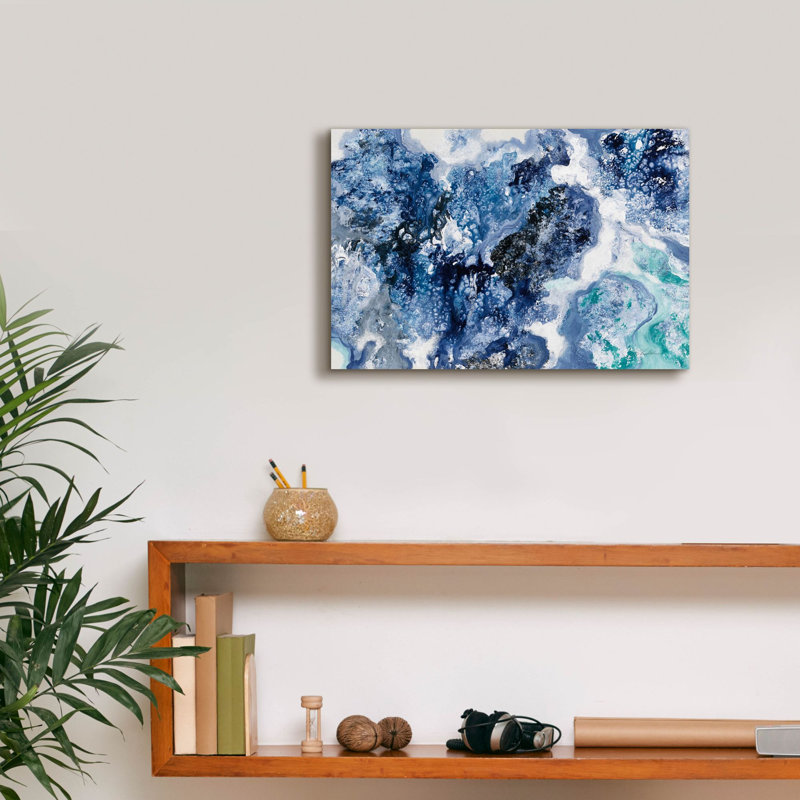 «Tidal Reflection C» par Silvia Vassileva, art mural sur toile, H 12 po x l 18 po