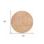 Tapis extérieur rond lavable orange 8 pi